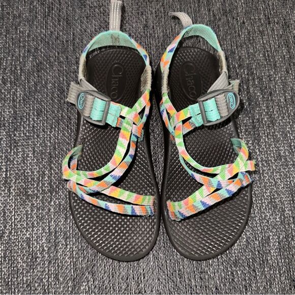 Chaco Kids Rainbow Woven Sandal‎ Size 3 *FLAWS - Picture 2 of 12